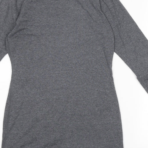 Marks and Spencer Womens Grey Cotton Pullover Sweatshirt Size 8 Pullover