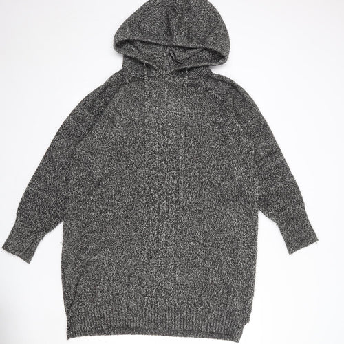 Rachel Zoe Womens Grey Acrylic Pullover Hoodie Size XL Pullover