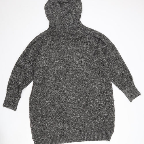 Rachel Zoe Womens Grey Acrylic Pullover Hoodie Size XL Pullover