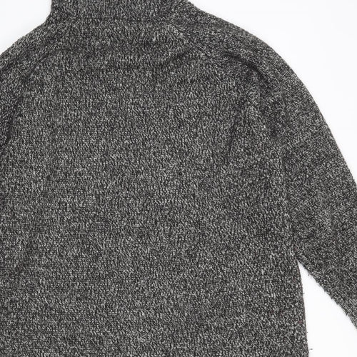 Rachel Zoe Womens Grey Acrylic Pullover Hoodie Size XL Pullover