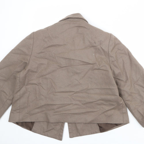 Limited Collection Womens Brown Jacket Blazer Size 14 Button