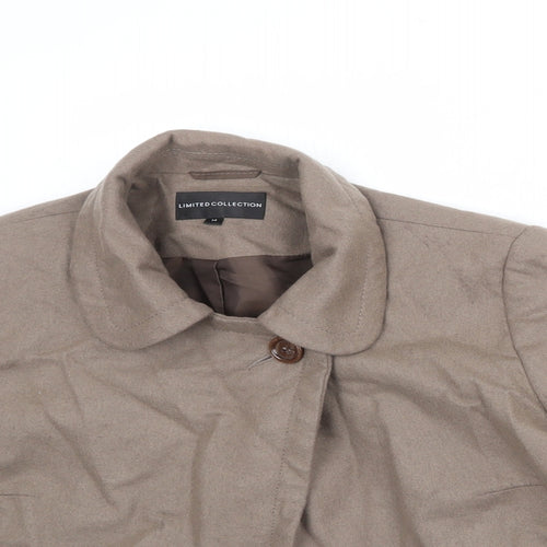Limited Collection Womens Brown Jacket Blazer Size 14 Button
