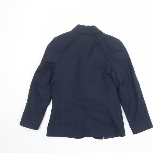 Marks and Spencer Boys Blue Jacket Blazer Size 6-7 Years Button
