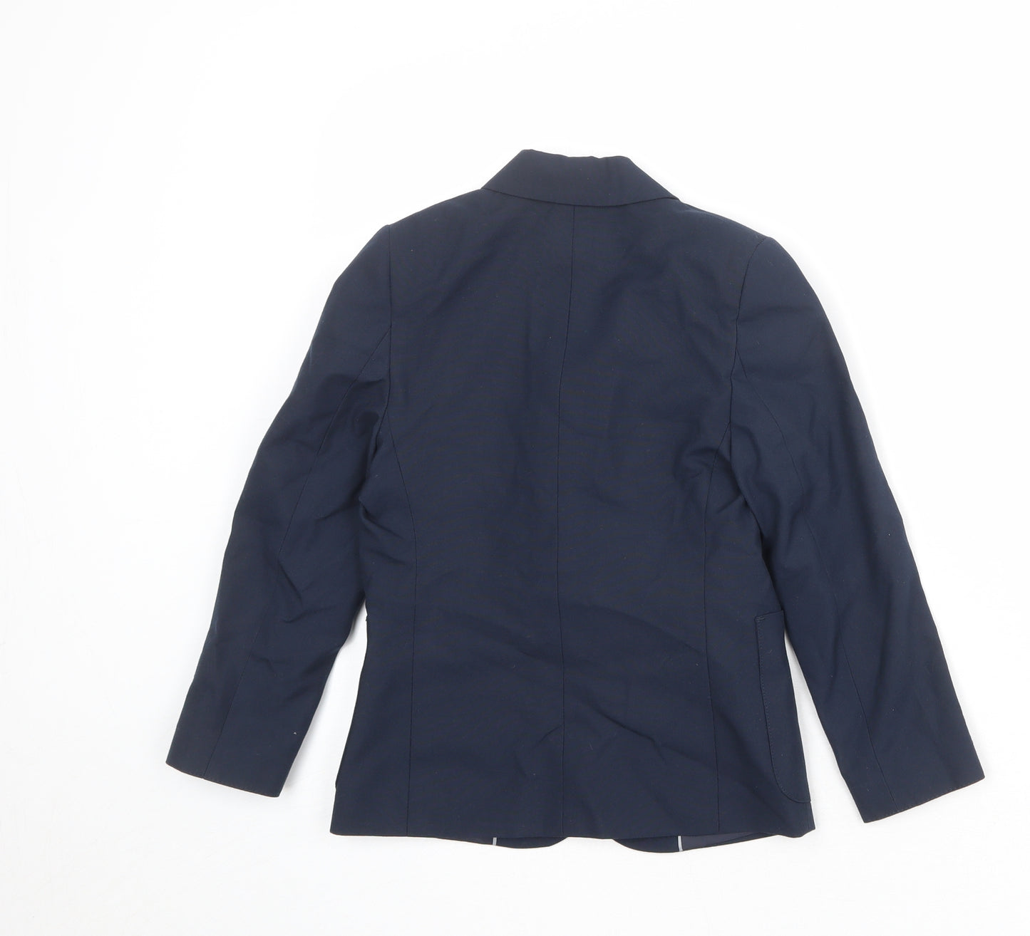 Marks and Spencer Boys Blue Jacket Blazer Size 6-7 Years Button