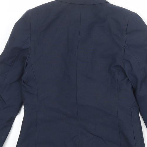 Marks and Spencer Boys Blue Jacket Blazer Size 6-7 Years Button