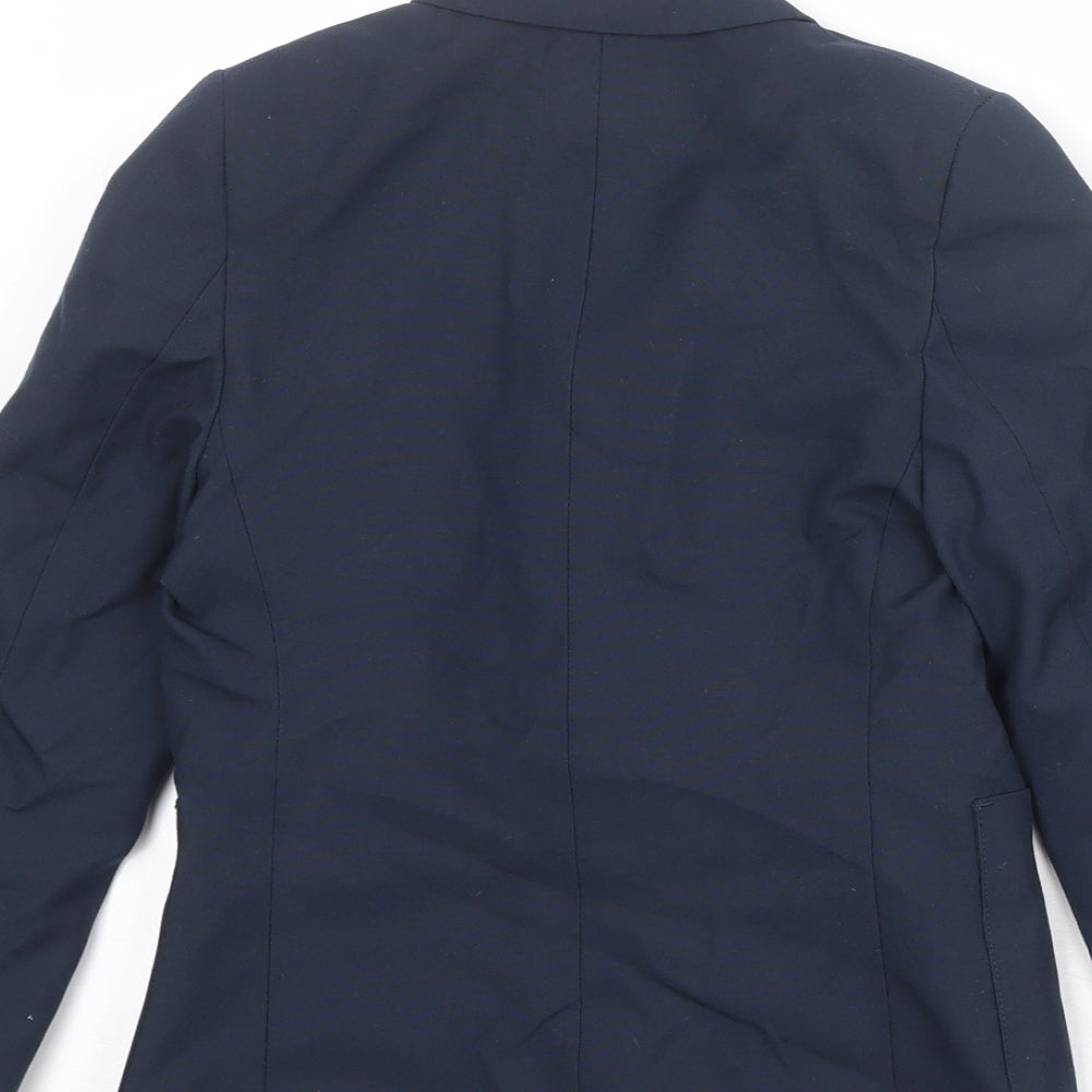 Marks and Spencer Boys Blue Jacket Blazer Size 6-7 Years Button