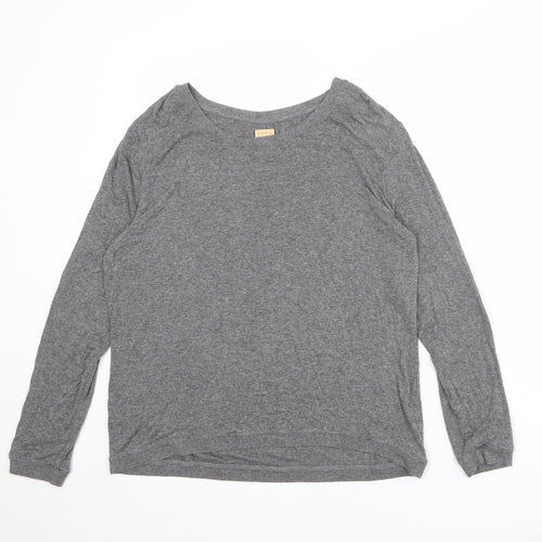 Zara Womens Grey Round Neck Polyester Pullover Jumper Size M