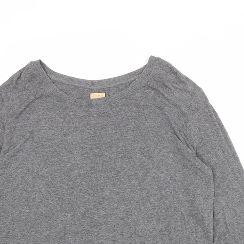 Zara Womens Grey Round Neck Polyester Pullover Jumper Size M