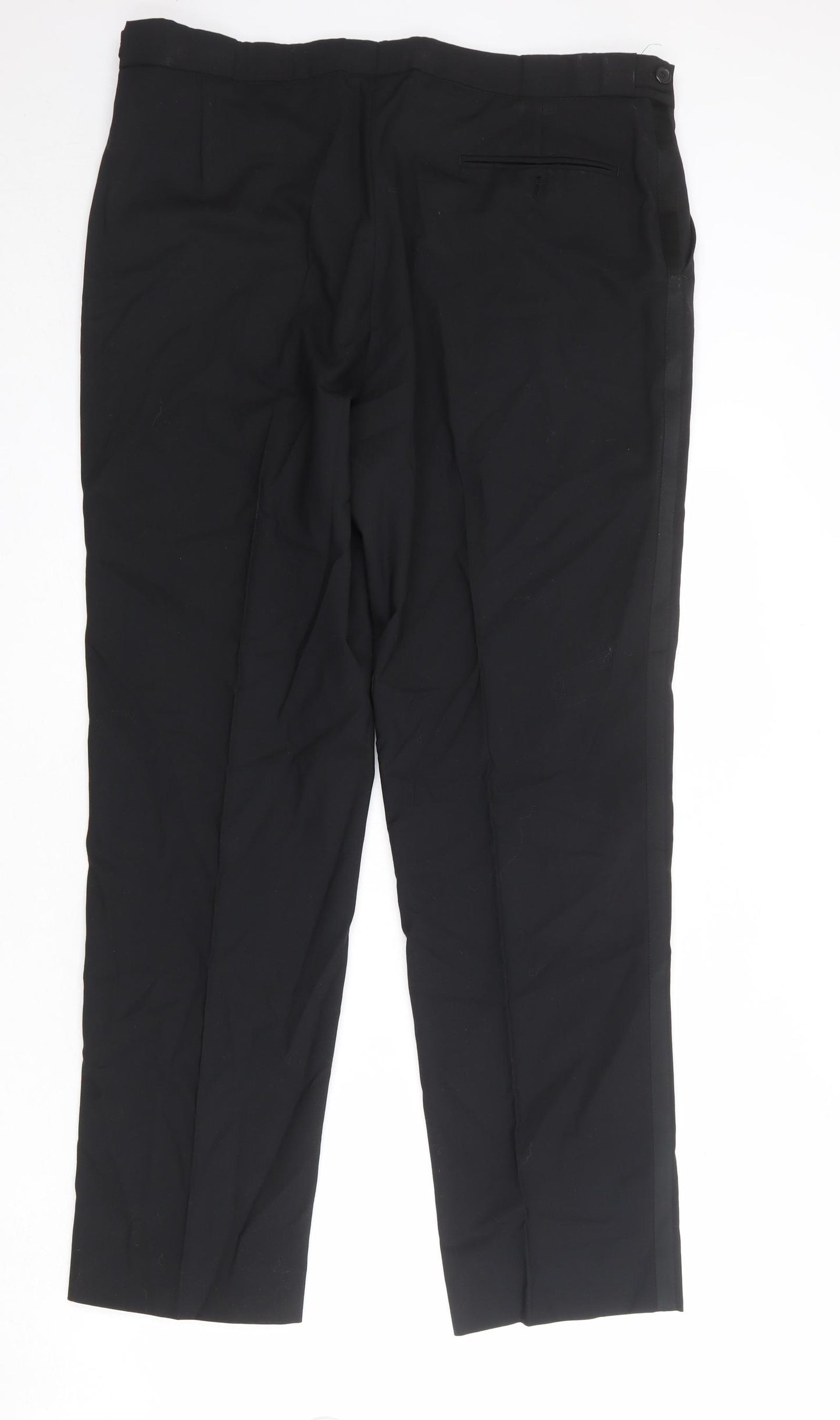 Urban Resistance Mens Black Wool Dress Pants Trousers Size 38 in Regular Zip
