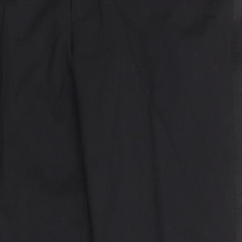 Urban Resistance Mens Black Wool Dress Pants Trousers Size 38 in Regular Zip