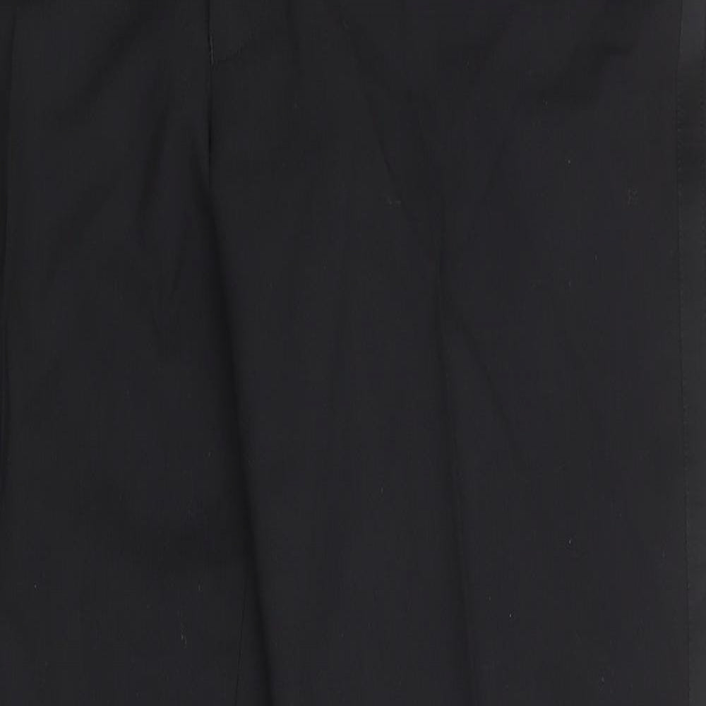 Urban Resistance Mens Black Wool Dress Pants Trousers Size 38 in Regular Zip