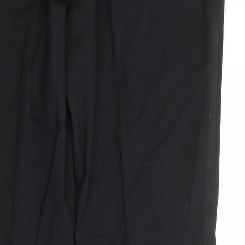 Urban Resistance Mens Black Wool Dress Pants Trousers Size 38 in Regular Zip