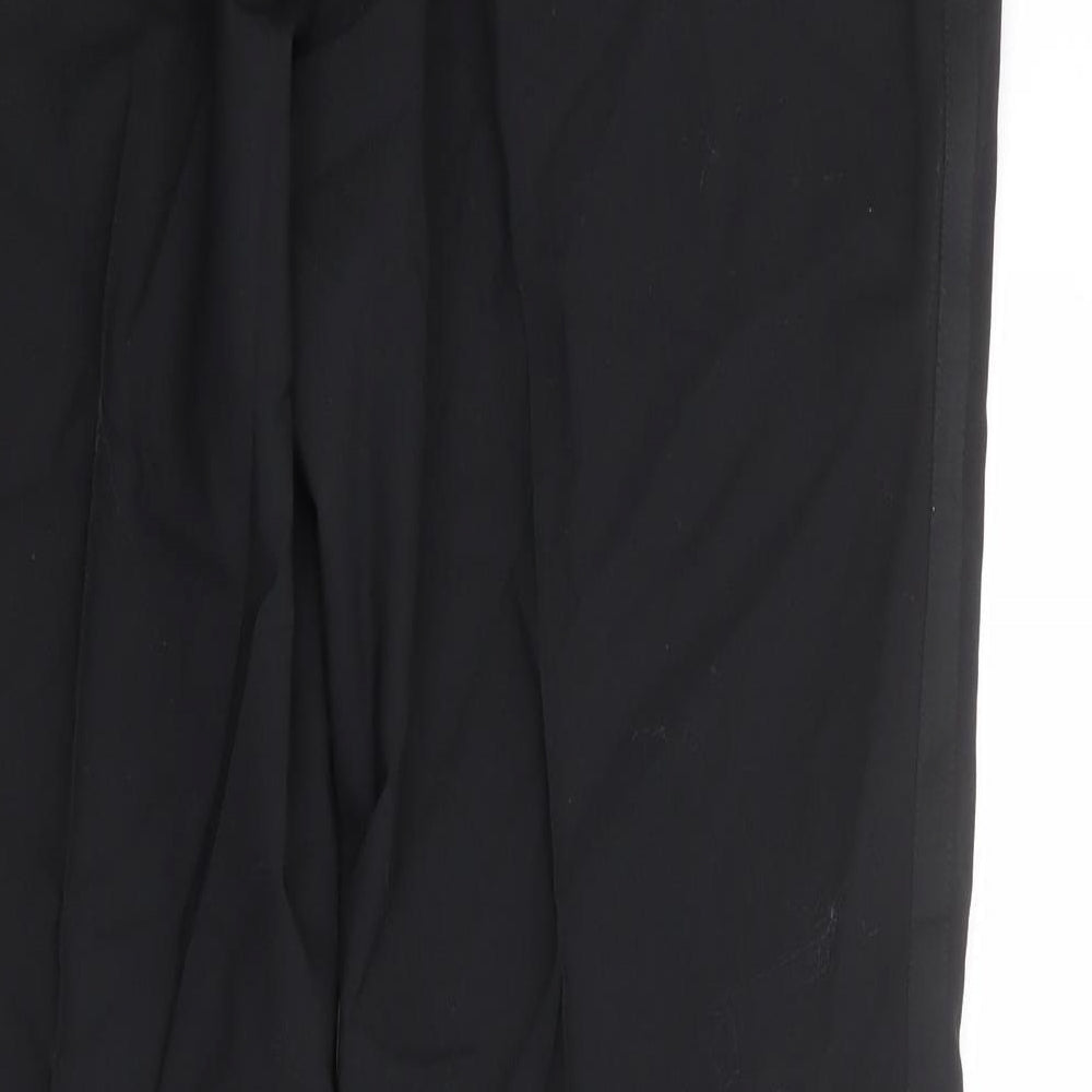 Urban Resistance Mens Black Wool Dress Pants Trousers Size 38 in Regular Zip