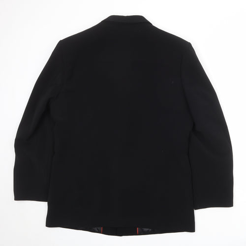Device Mens Black Polyester Jacket Blazer Size 40 Regular - Open