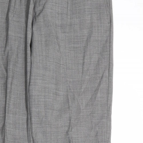 DKNY Mens Grey Polyester Dress Pants Trousers Size 38 in Regular Zip