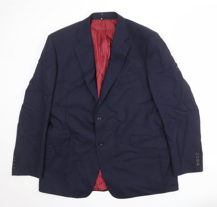 Marks and Spencer Mens Blue Wool Jacket Suit Jacket Size 44 Regular