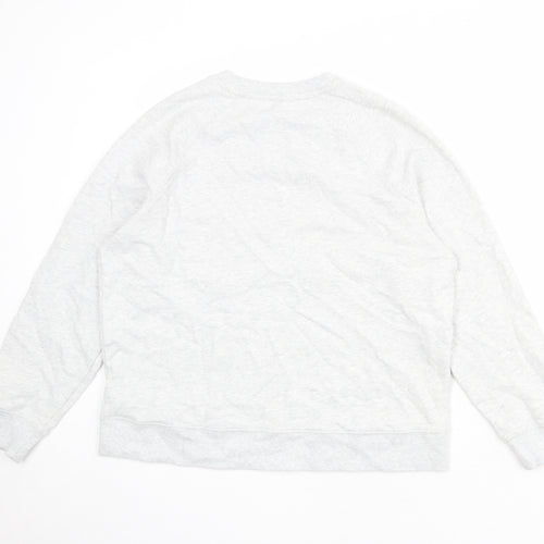 Marks and Spencer Womens Grey Cotton Pullover Sweatshirt Size M Pullover - Santa Monica