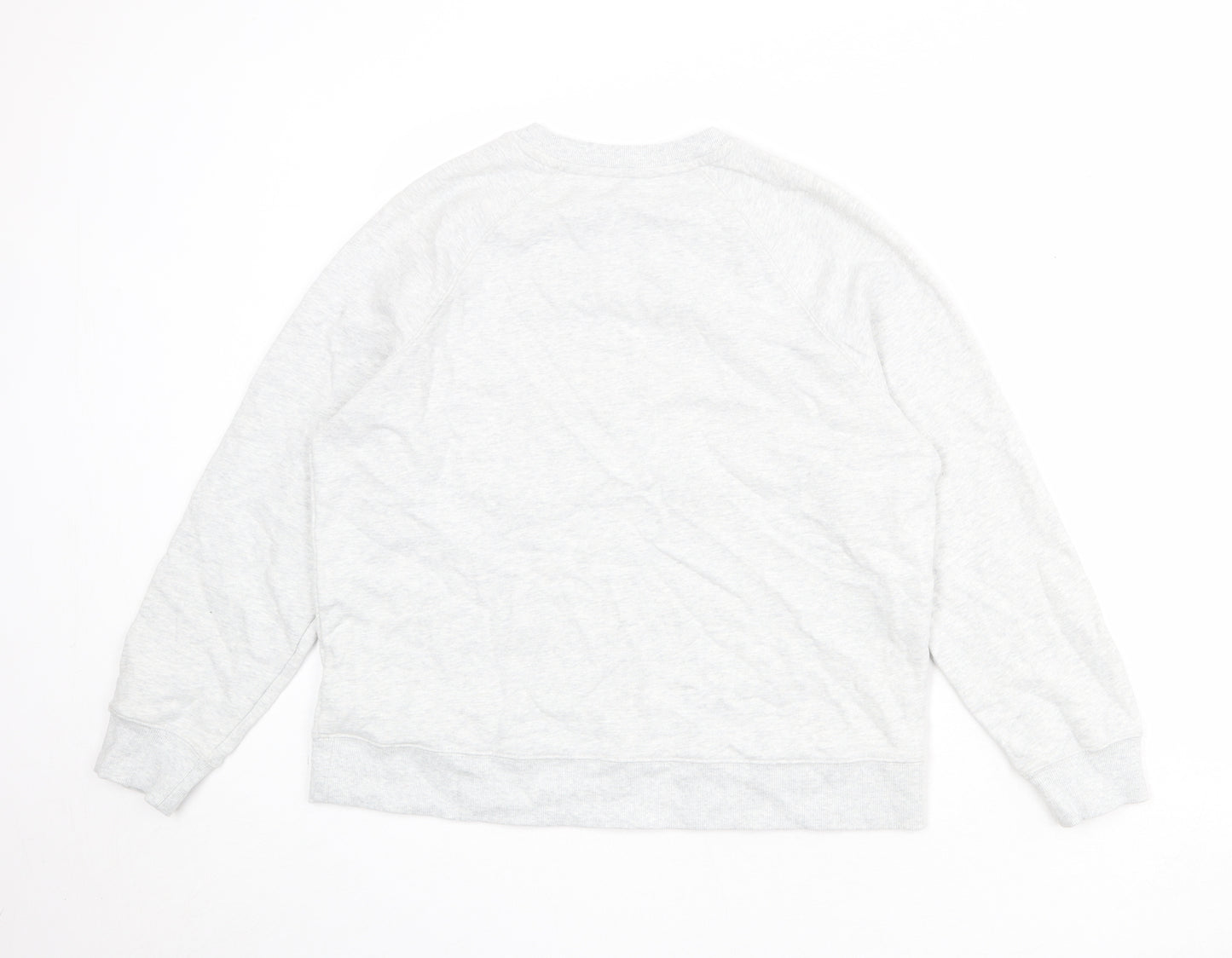 Marks and Spencer Womens Grey Cotton Pullover Sweatshirt Size M Pullover - Santa Monica