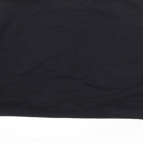Pull&Bear Womens Black Cotton Pullover Sweatshirt Size M Pullover