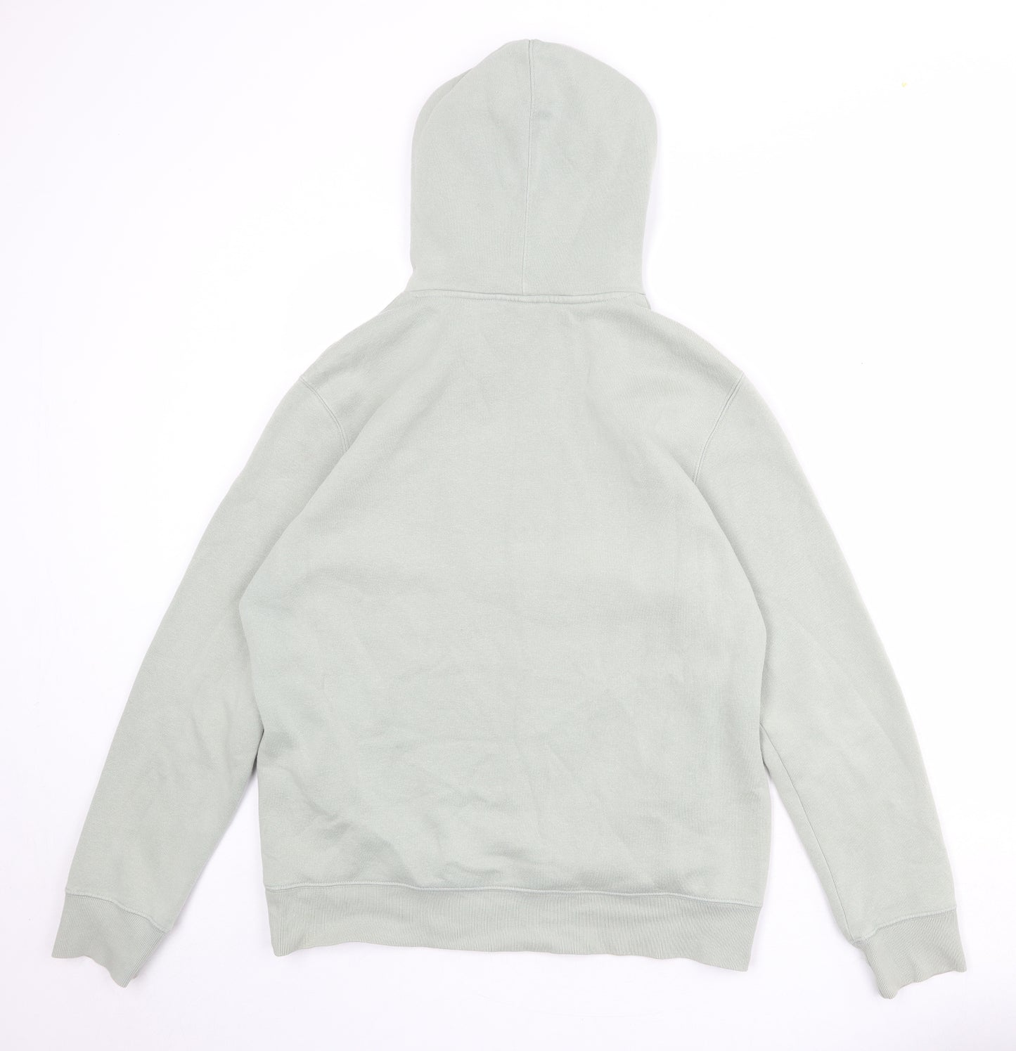 H&M Womens Green Cotton Pullover Hoodie Size M Pullover