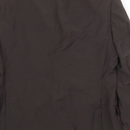 Autograph Mens Brown Wool Jacket Suit Jacket Size 40 Regular