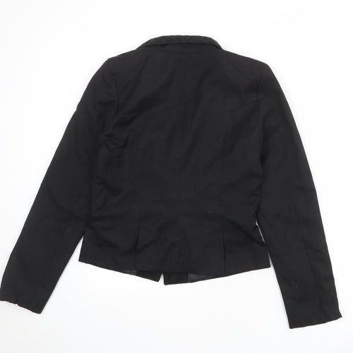 Paper Tree Womens Black Polyester Jacket Suit Jacket Size L