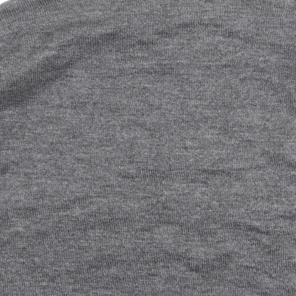 New Look Womens Grey Round Neck Acrylic Pullover Jumper Size S - Flamingo