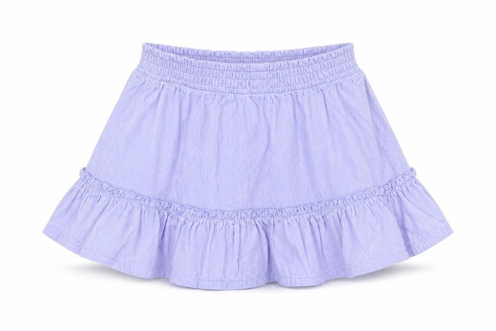 Marks and Spencer Girls Purple Cotton A-Line Skirt Size 2-3 Years Regular Pull On