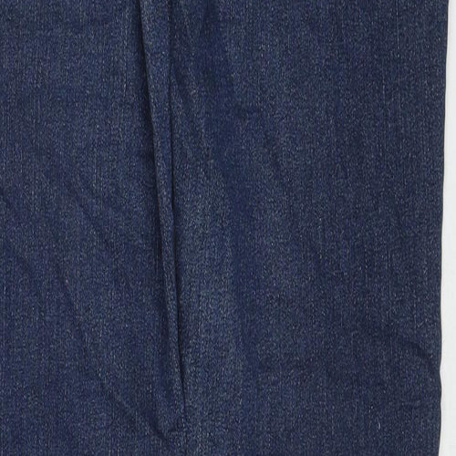 Gap Womens Blue Cotton Straight Jeans Size 8 Regular Zip