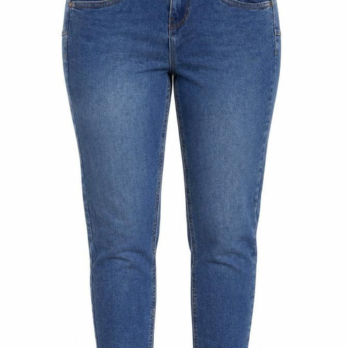 New Look Womens Blue Cotton Skinny Jeans Size 8 Regular Zip