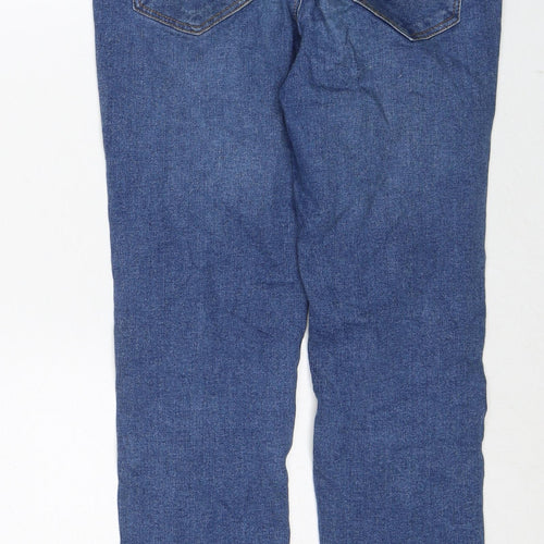 New Look Womens Blue Cotton Skinny Jeans Size 8 Regular Zip
