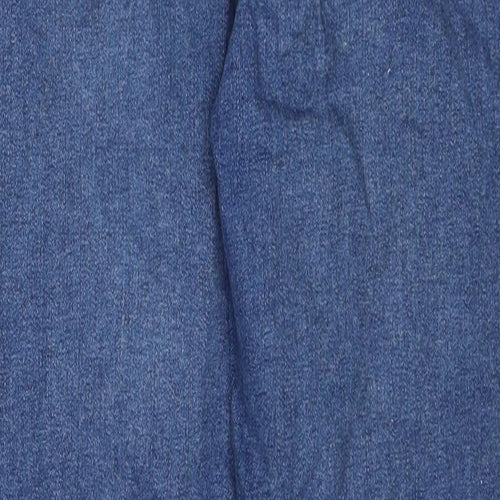 New Look Womens Blue Cotton Skinny Jeans Size 8 Regular Zip