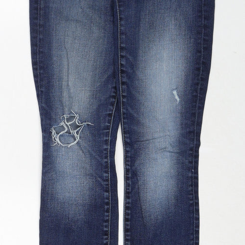 Gap Womens Blue Cotton Skinny Jeans Size 26 Regular Zip