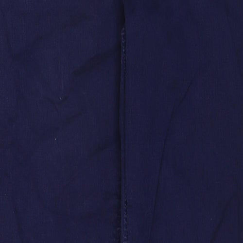 Zara Womens Blue Cotton Skinny Jeans Size 14 Regular Zip - Ankle Zip
