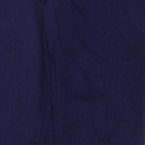 Zara Womens Blue Cotton Skinny Jeans Size 14 Regular Zip - Ankle Zip