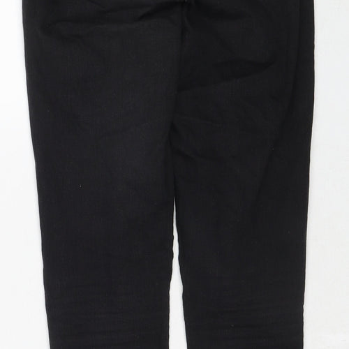 Topshop Womens Black Cotton Skinny Jeans Size 26 in L30 in Regular Zip