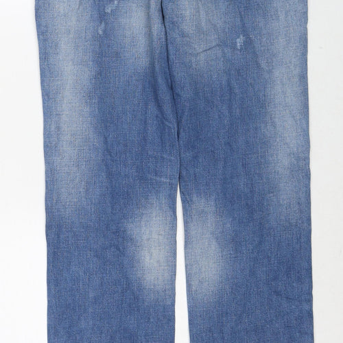 Gap Womens Blue Cotton Boyfriend Jeans Size 26 L32 in Regular Zip