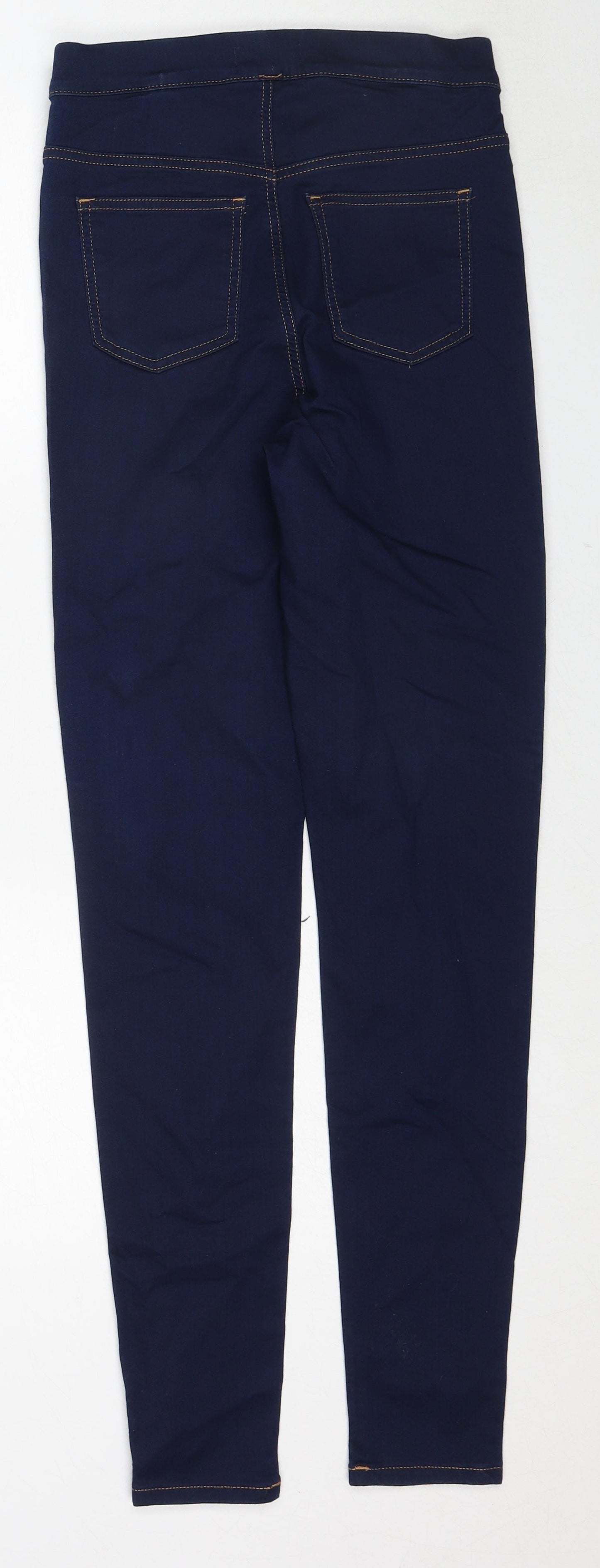 Marks and Spencer Womens Blue Cotton Jegging Jeans Size 8 Regular