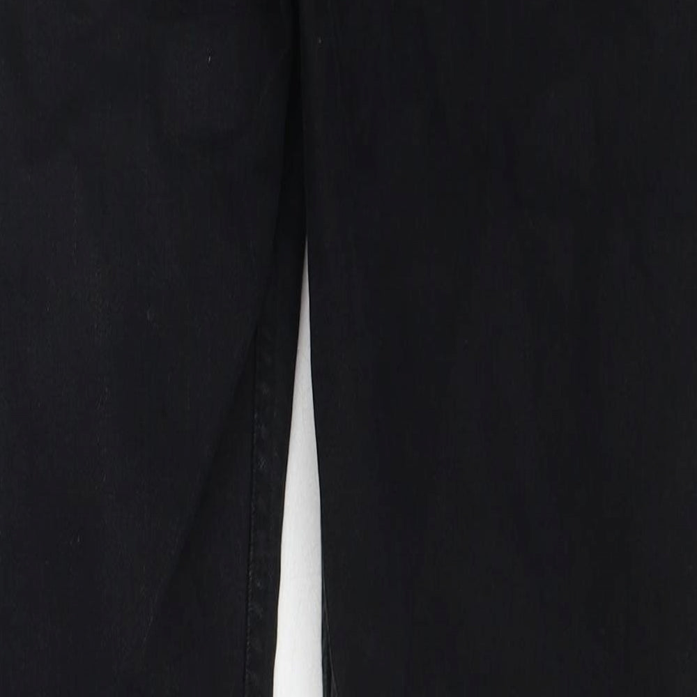 H&M Mens Black Cotton Skinny Jeans Size 32 in Slim Button