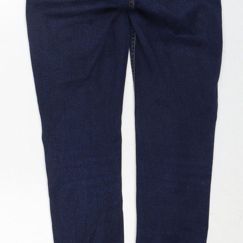 New Look Womens Blue Cotton Skinny Jeans Size 8 Regular Zip