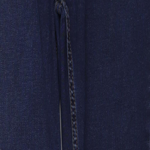 New Look Womens Blue Cotton Skinny Jeans Size 8 Regular Zip