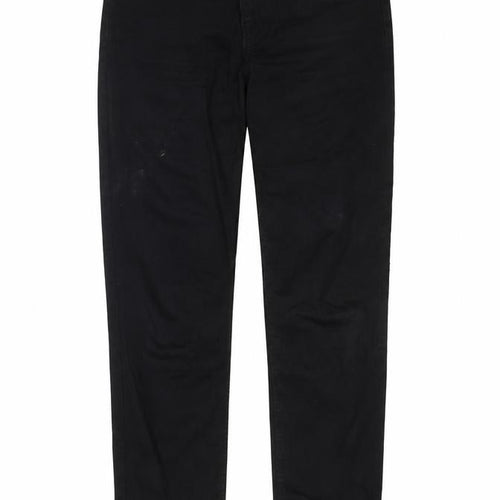 H&M Womens Black Cotton Skinny Jeans Size 29 in Regular Zip