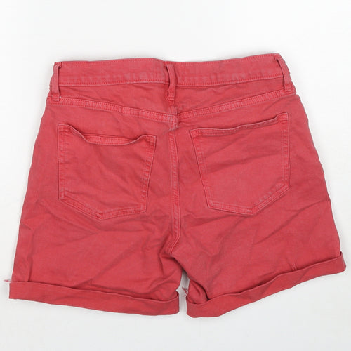 Gap Womens Pink Cotton Chino Shorts Size 26 in Regular Zip
