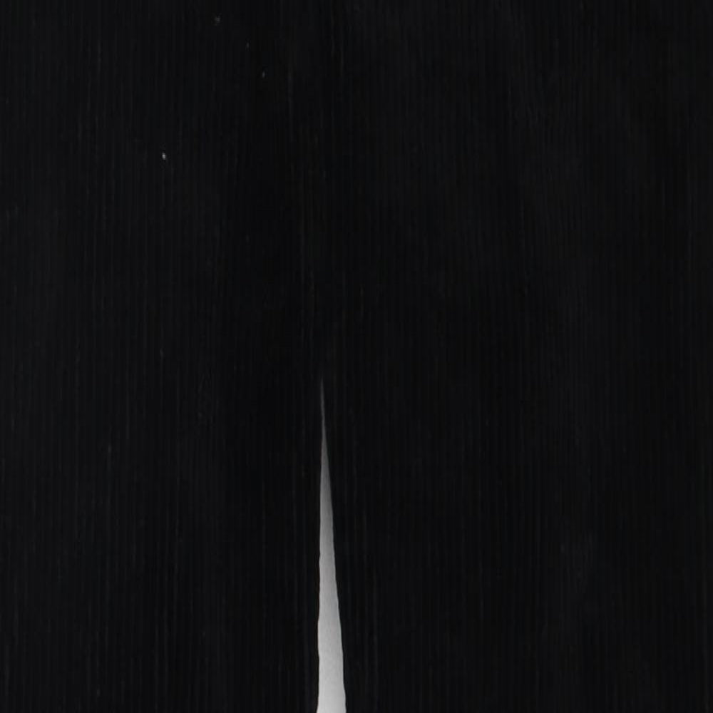 Monki Womens Black Cotton Trousers Size 8 Regular Zip