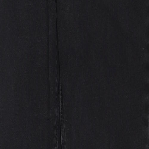 River Island Womens Black Cotton Skinny Jeans Size 12 Regular Zip