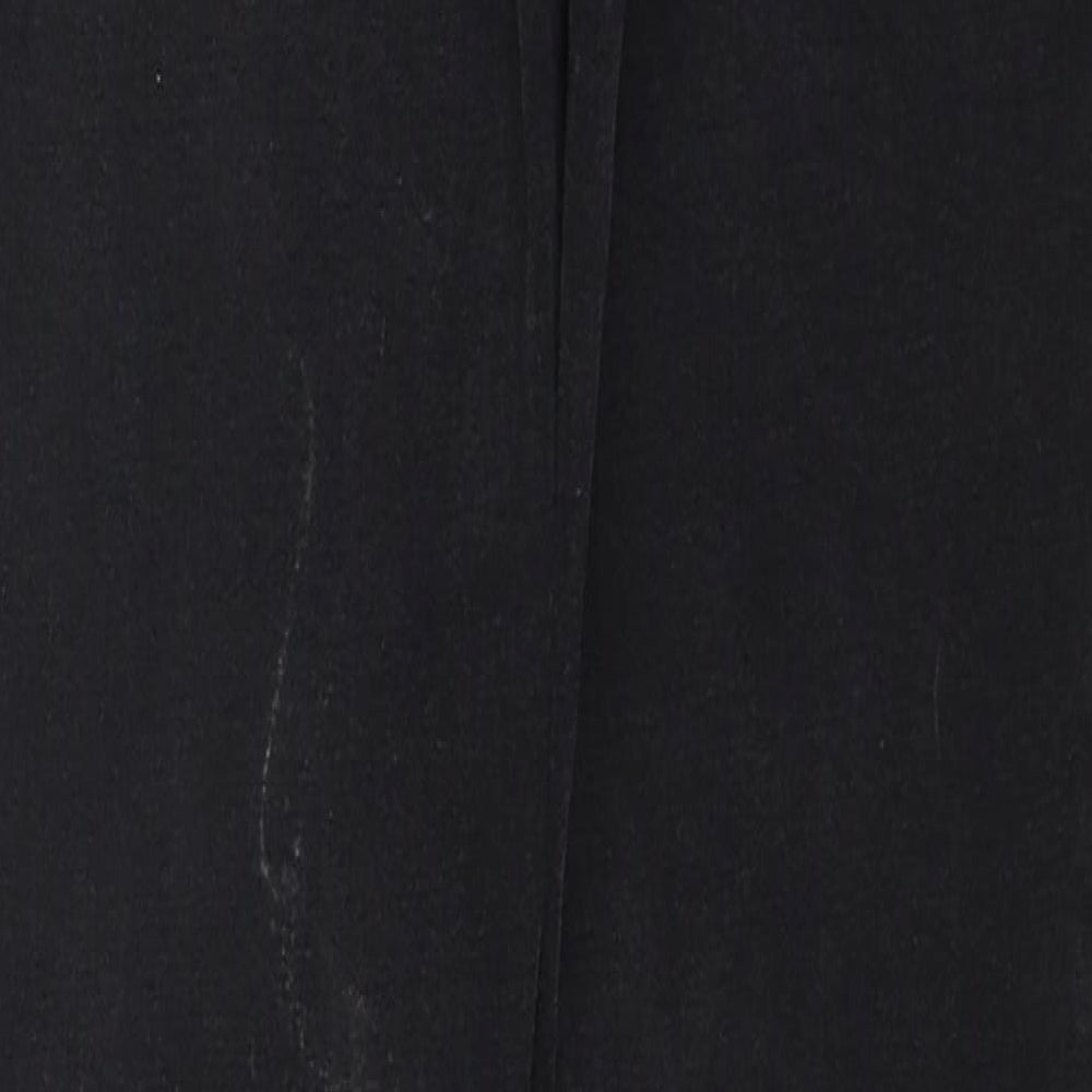 River Island Womens Black Cotton Skinny Jeans Size 12 Regular Zip