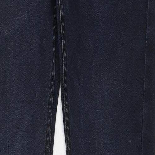 Topman Mens Blue Cotton Skinny Jeans Size 30 in L30 in Regular Zip