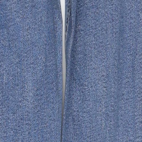 Topshop Womens Blue Cotton Skinny Jeans Size 25 in L34 in Regular Zip