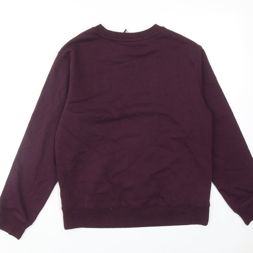 Marks and Spencer Womens Red Cotton Pullover Sweatshirt Size XS Pullover