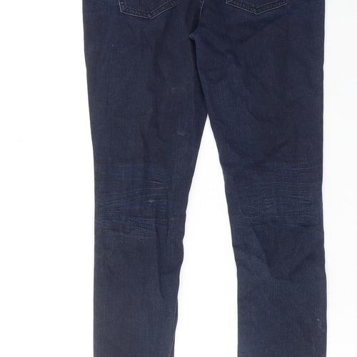 White Stuff Womens Blue Cotton Skinny Jeans Size 8 Regular Zip